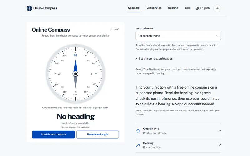 Online Compass