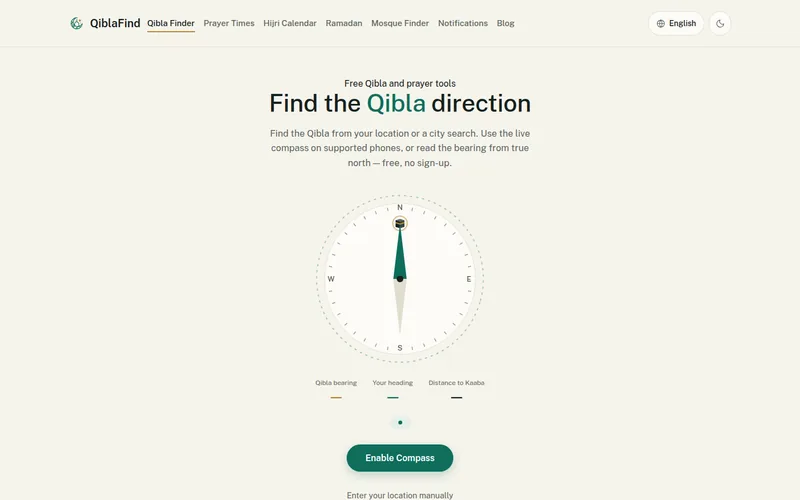 Online Qibla Finder